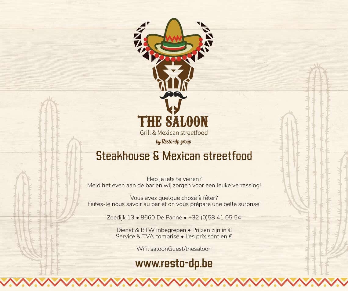 menu-Saloon -  - Menu